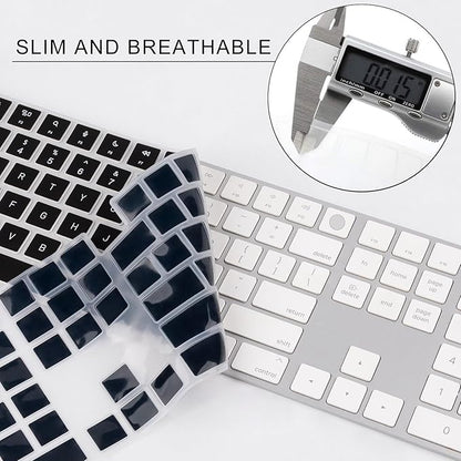 Allinside Black Keyboard Cover for Mac Magic Keyboard