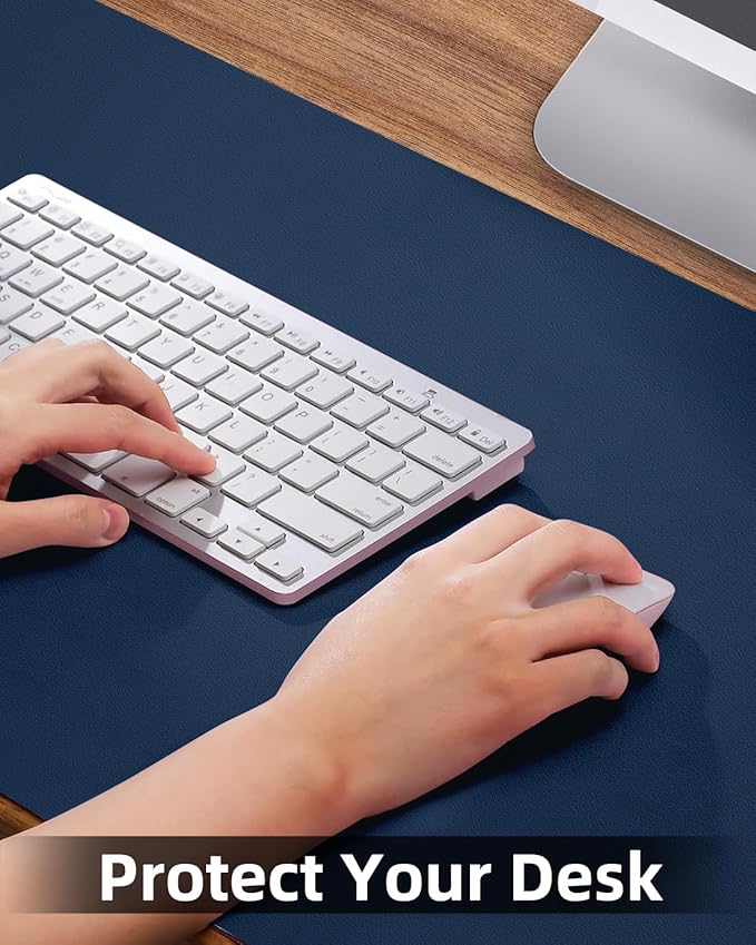 Non-Slip Desk mat, PULeather Desk Pad Protector, Office Desk Mat, Large Mouse