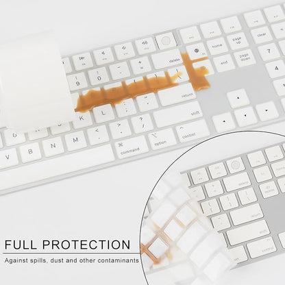 Allinside White Keyboard Cover for Mac Magic Keyboard