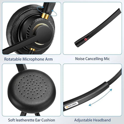 Arama USB Headset with Microphone