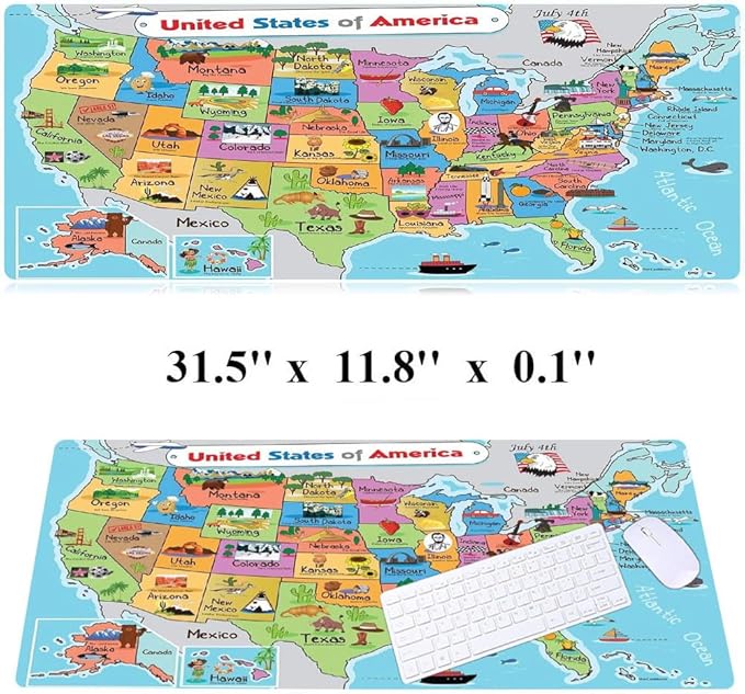 RTGGSEL 31.5x11.8 Inch Non-Slip Long Extended Large Gaming Mouse Pad