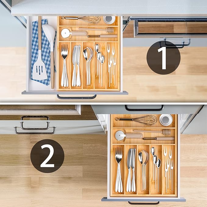 Flatware Organizer Silverware Drawer Organizer