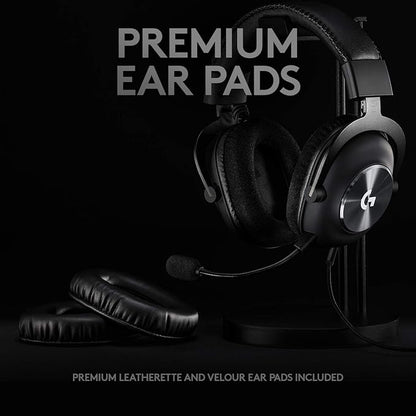 Logitech G Pro X Wired Gaming Headset: Blue VO!CE Detachable Boom Mic, DTS 7.1