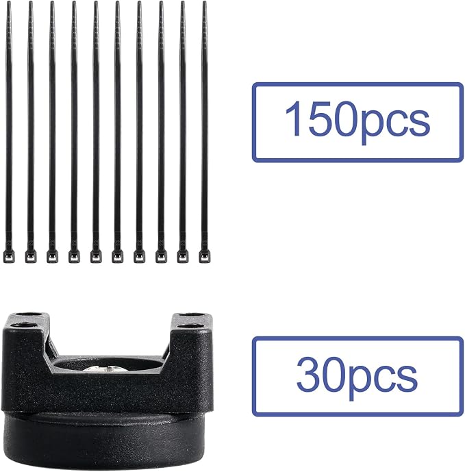 Yookeer 180 Pieces Magnetic Zip Tie Mount Multipurpose Cable Holder Magnets