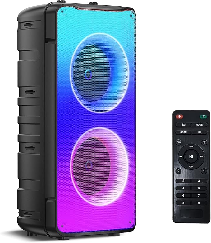Bluetooth Speakers, 60W Portable Loud Wireless Stereo Speaker