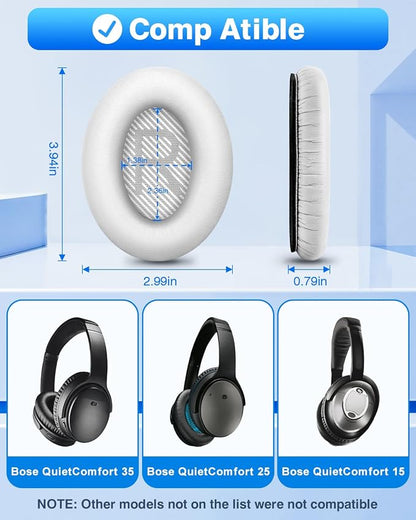 Link Dream Ear Pads for Bose Quiet Comfort 35 Soft Protein Leather Replacement