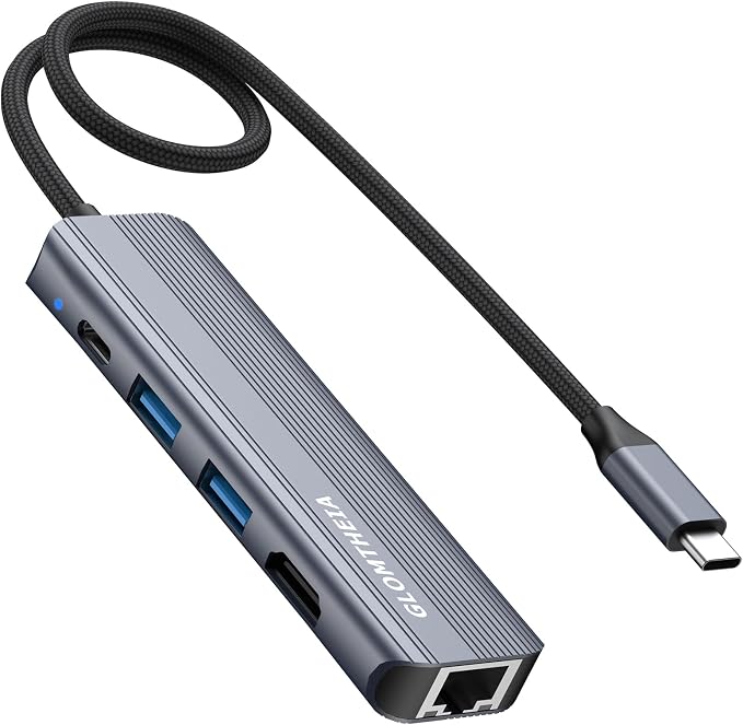 USB C Hub Ethernet HDMI Multiport Adapter