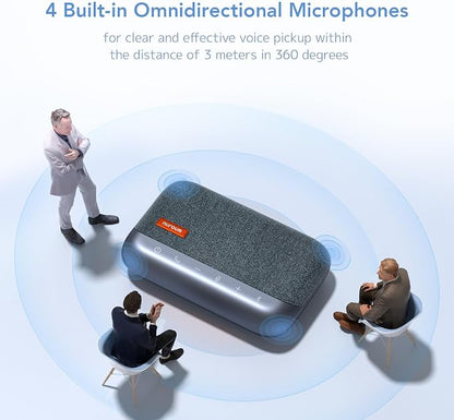 NUROUM A15 Conference Speaker and Microphone, Portable&Scalable Bluetooth