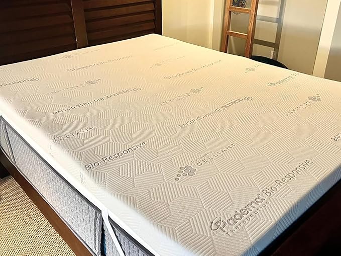 3" Celliant-Infused Memory Foam Mattress Topper – Comfort for California King Mattresses – Promotes Better Sleep & Circulation