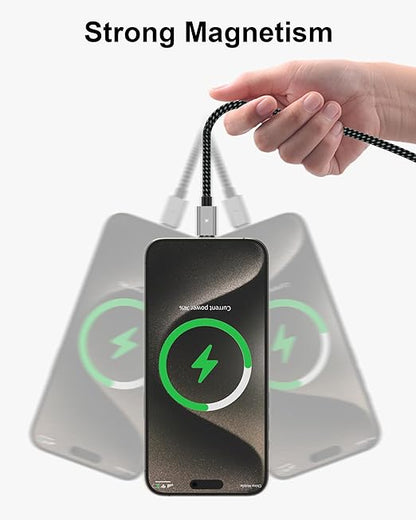 ZBF 100W USB C Magnetic Charging Cable, Magnetic Charger Cable