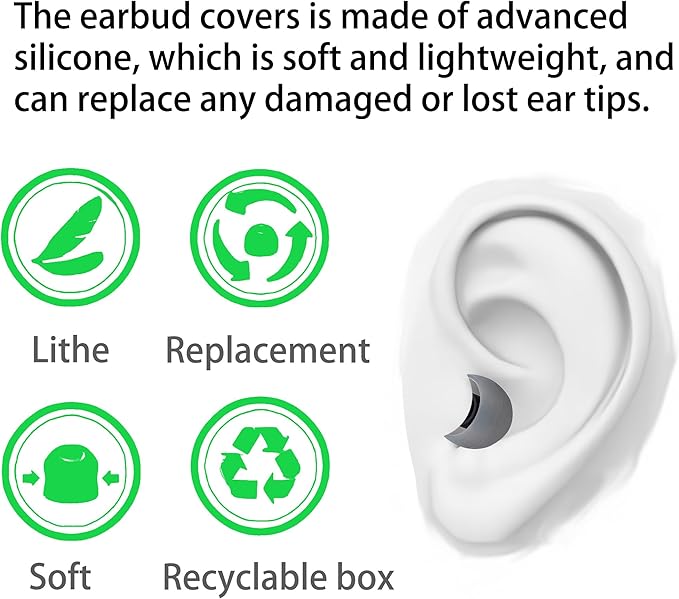 Silicone Replacement Earbud Tips