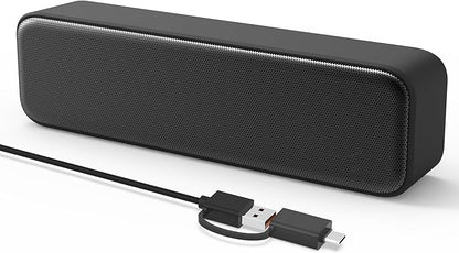 Computer Speakers for Desktop PC, External Speakers for Laptop, Mini Computer