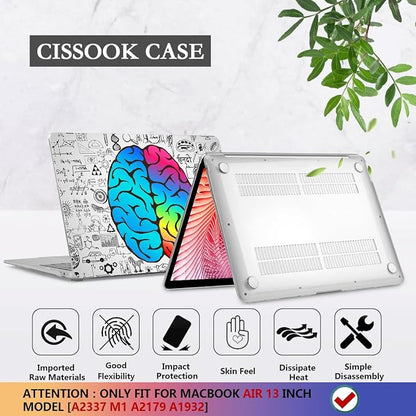 CISSOOK Compatible with MacBook Air 13 inch Case 2021 2020 2019 2018 Release