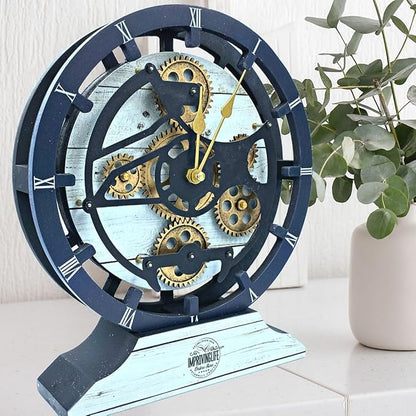 The Gears Clock Desk Clock 10 inches