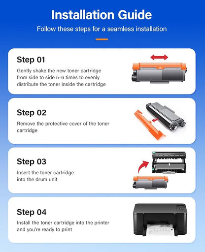 E310 E310dw Toner Cartridge Black 2-Pack High-Yield Replacement