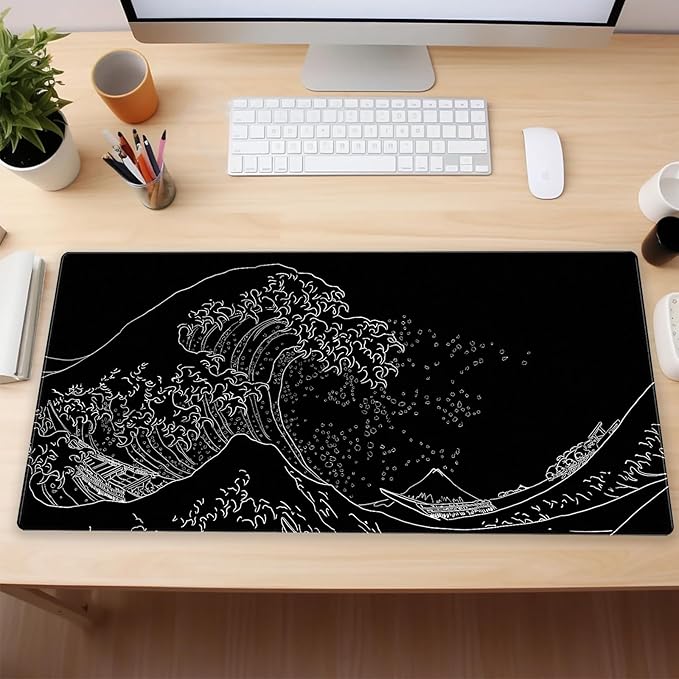 Japanese Great Wave Off Kanagawa Gaming Mouse Pad