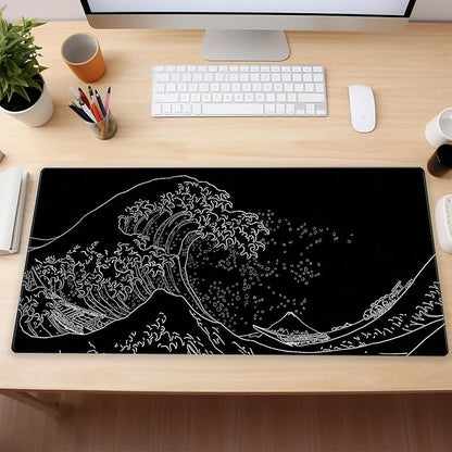 Japanese Great Wave Off Kanagawa Gaming Mouse Pad