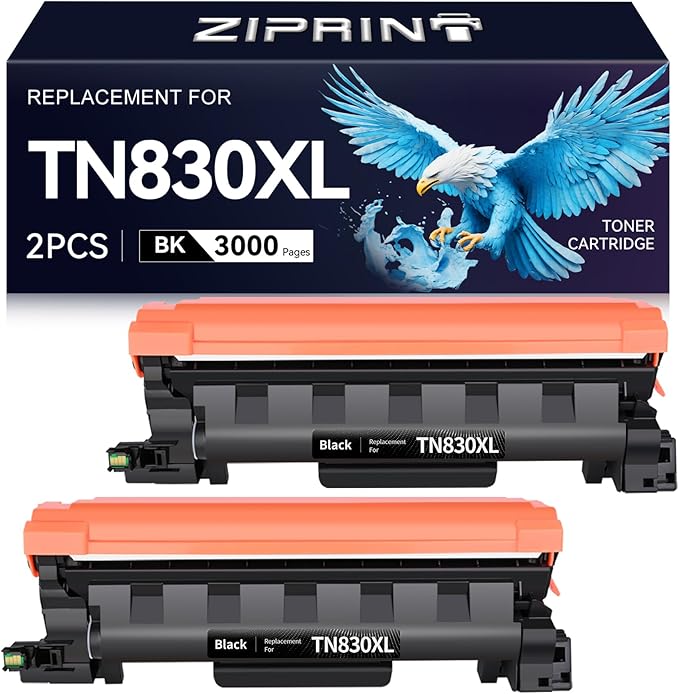 ZIPRINT TN830XL Toner 2 Pack Compatible Replacement