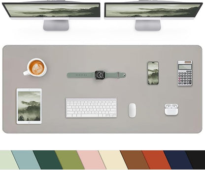 Extra Large Desk mat, Leather Desk Pad Protector, Office Desk Mat, Mouse Pad