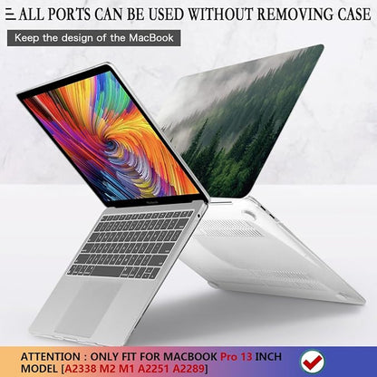 CISSOOK Compatible with MacBook Pro 13 inch Case M2 A2338 with Touch Bar 2023
