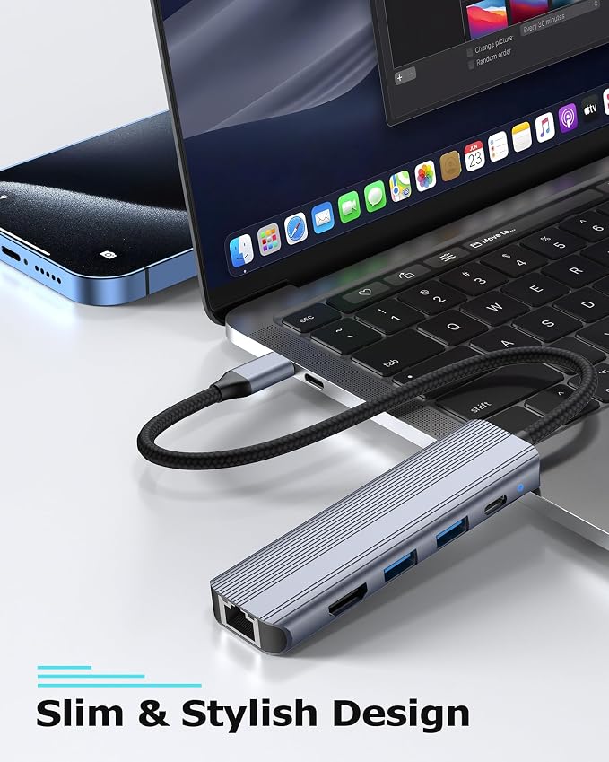 USB C Hub Ethernet HDMI Multiport Adapter