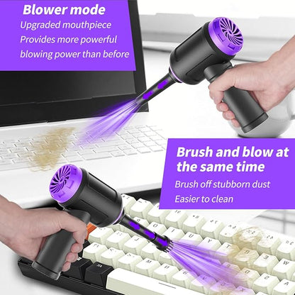 14500 Pa Computer Vacuum Cleaner Mini & 110000RPM Compressed Air Duster