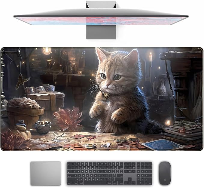 Lotus Cat XL Extended Large Gaming Mouse Pad