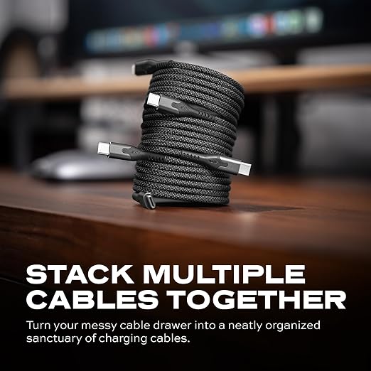 Statik MagStack Pro USB C to USB C Cable, Magnetic Type C Charger Fast Charging