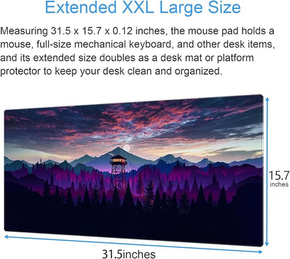 Fantasy Mouse Pad Large Gaming Mousepad Full Desk Computer Pad, 31.5 x 15.7