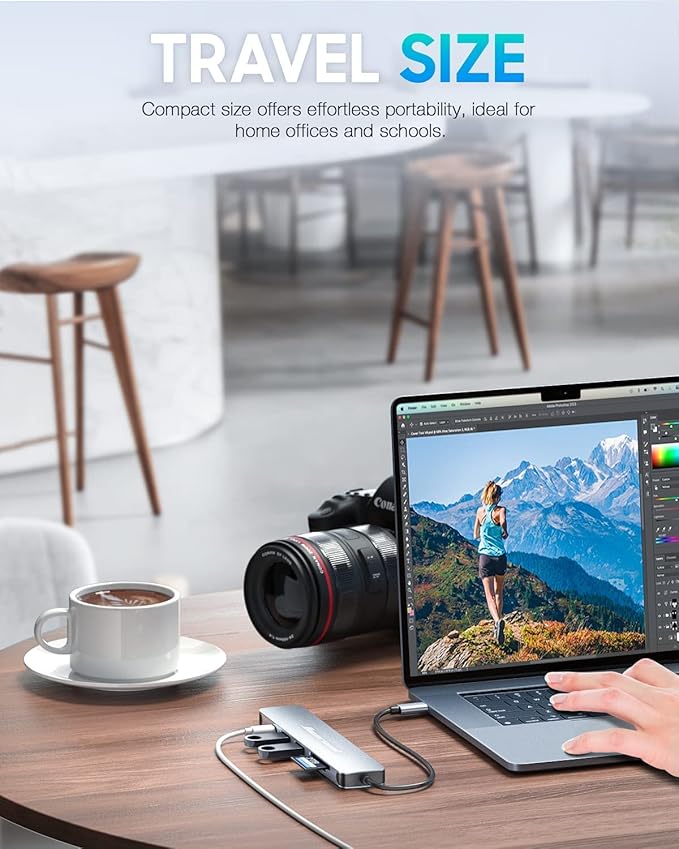 Hiearcool USB C Hub, USB-C Multi-Port Adapter