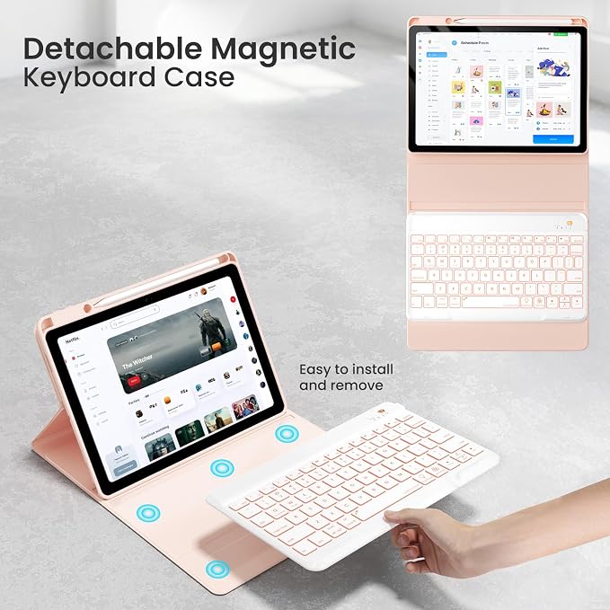 Magnetic Keyboard Case for iPad Air 5th 4th Generation 10.9 inch Pro 11