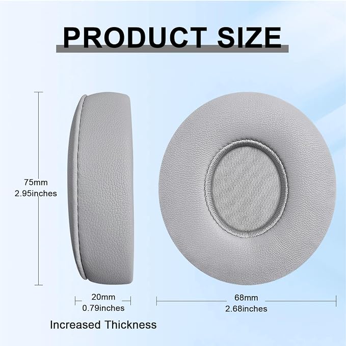 Replacement Ear Pads for Beats Solo 2 & Solo 3 Wireless On-Ear Headphones