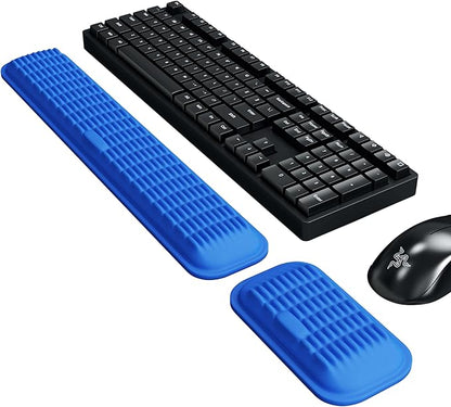 MEKASS Ergonomic Wrist Rest for Keyboard and Mouse, Soft Memory Foam Keyboard