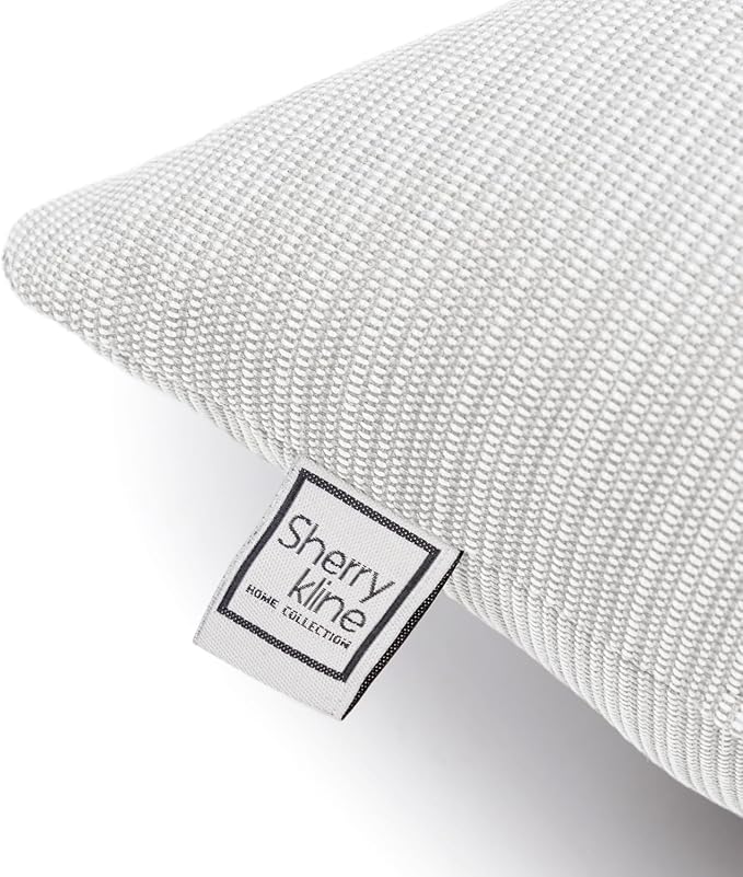 Sherry Kline Island Breeze Indoor/Outdoor Boudoir Filled Pillow, 13"x 18", Eggshell 2 Count