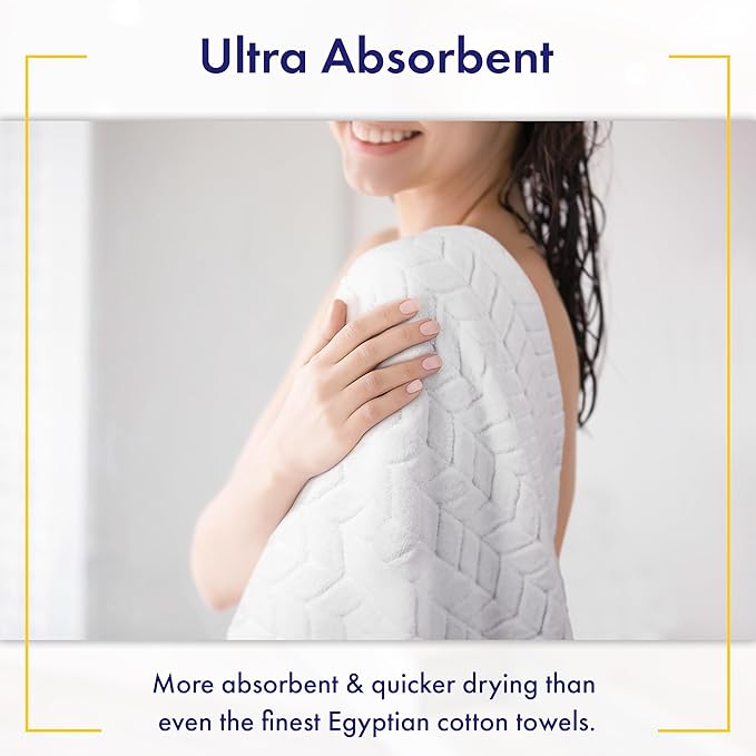 Ultra Soft & Stylish 700 GSM Luxury Bath Towels - 100% Zero-Twist, Long-Staple Cotton - Remarkably Absorbent & Quick Drying - 6 Piece Towel Set (Papyrus)