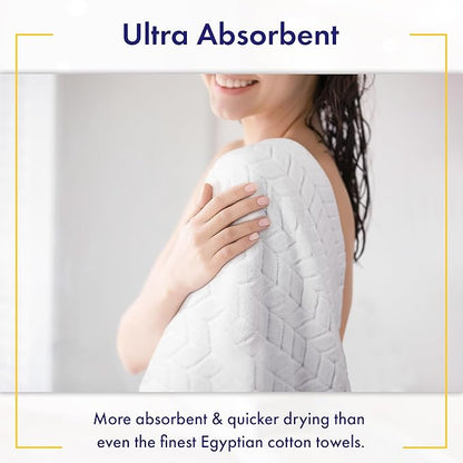 Ultra Soft & Stylish 700 GSM Luxury Hand Towel Set (6 Pieces - 30 x 16 in.) - 100% Zero-Twist, Long-Staple Cotton - Remarkably Absorbent (Pewter Grey)