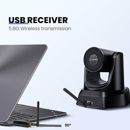 5.8GHz Wireless Conference Room Camera System | 3X 60fps PTZ Camera