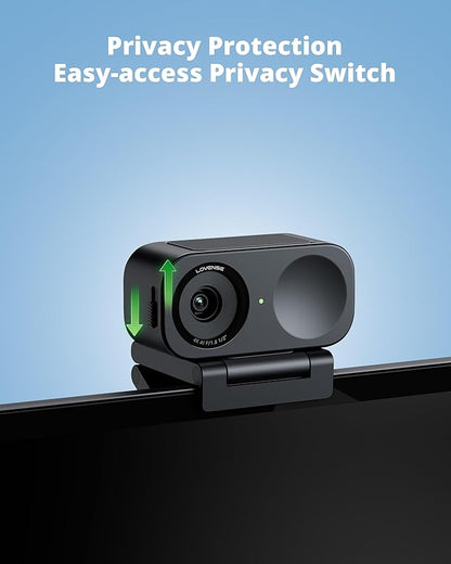 LOVENSE Webcam 2 4k for PC, Live Streaming Camera 1/2" Sensor True Focus Al