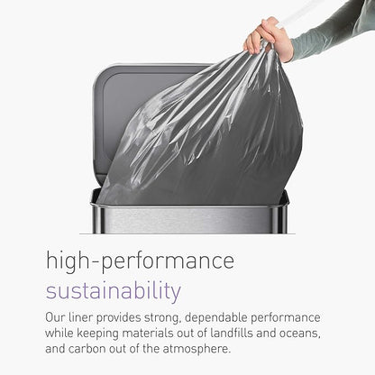 simplehuman Code J 200 Count, Genuine Odorsorb Custom Fit Liners, Drawstring