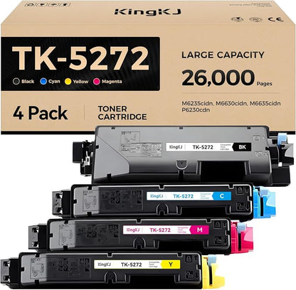 TK-5272 TK5272 Toner Cartridge 4-Pack High Yield Replacement