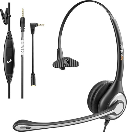 Wantek Cell Phone Headset Mono