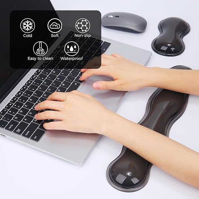Gel Wrist Rest for Keyboard and Mouse, Wrist Rest for Keyboard, Mouse Wrist