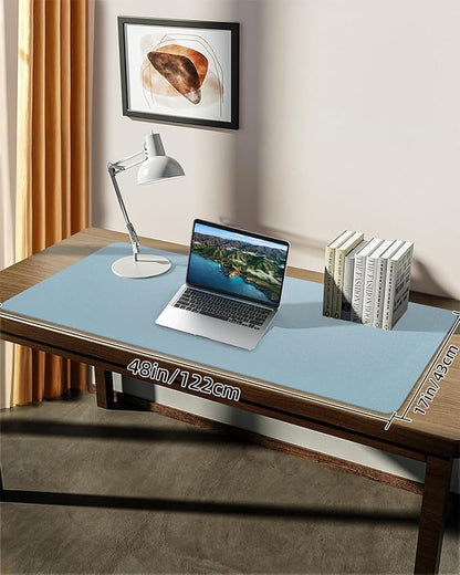 Leather Desk Pad Protector, Large Mat, Mouse Pad & Keyboard Cover