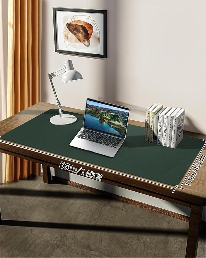 Extra Large Desk mat, Leather Desk Pad Protector, Office Desk Mat, Mouse Pad
