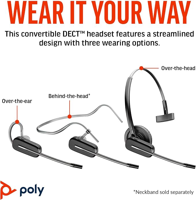 Poly CS540 Wireless DECT Headset