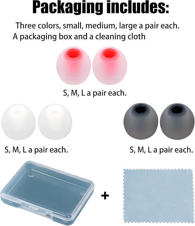 Silicone Replacement Earbud Tips