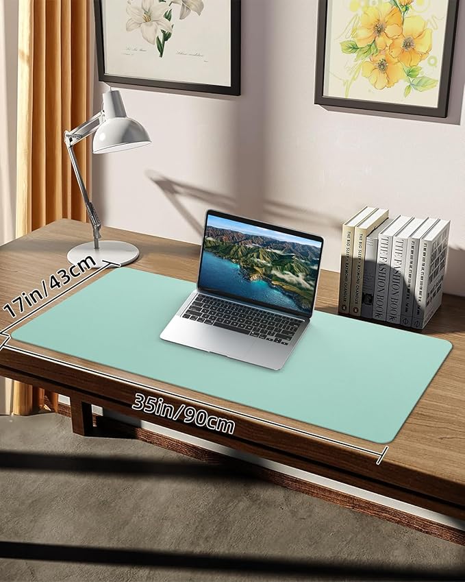 Non-Slip Desk mat, PULeather Desk Pad Protector, Office Desk Mat, Large Mouse