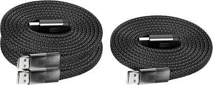 Statik MagStack USB to USB C Cable, Magnetic Anti Tangle Flat A to Type C