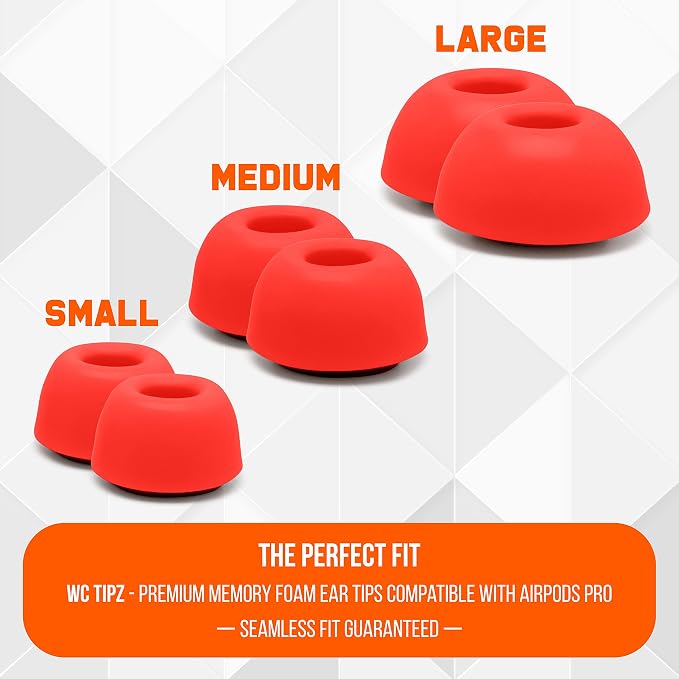 WC TipZ - Upgraded Memory Foam Ear Tips