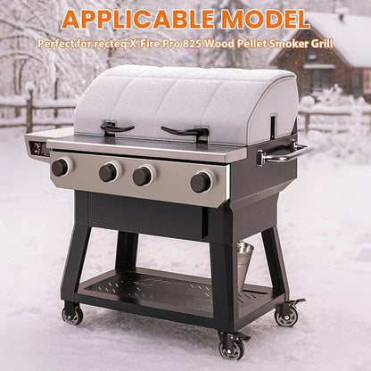 Grill Insulation Blanket for recteq X-Fire Pro 825 Wood Pellet Smoker Grill, Insulated Blanket Replacement for recteq X-Fire Pro 825, Save Heat for Winter Cooking